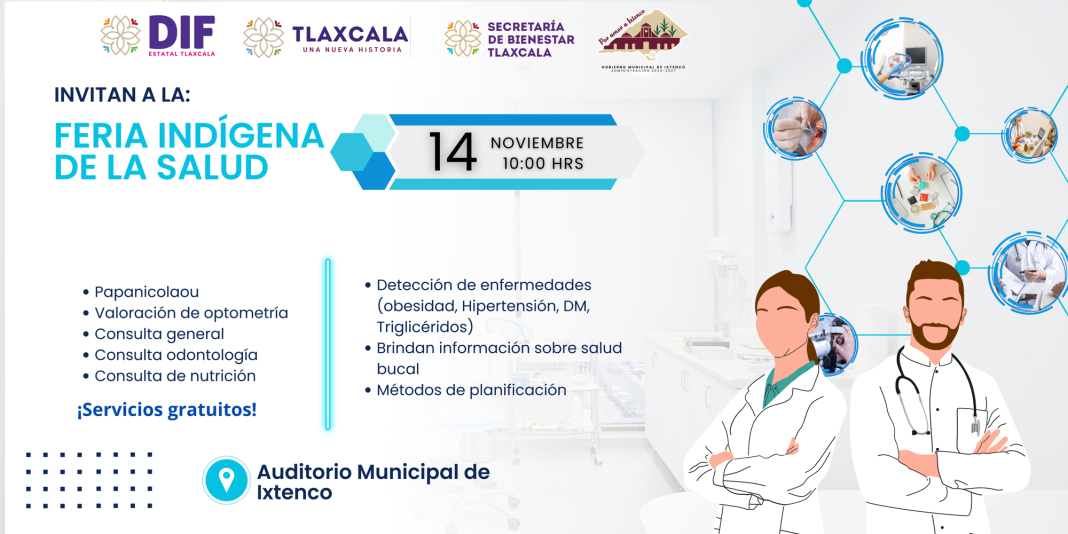 Llega a Ixtenco la feria del indígena otorgando de manera gratuita servicios de salud