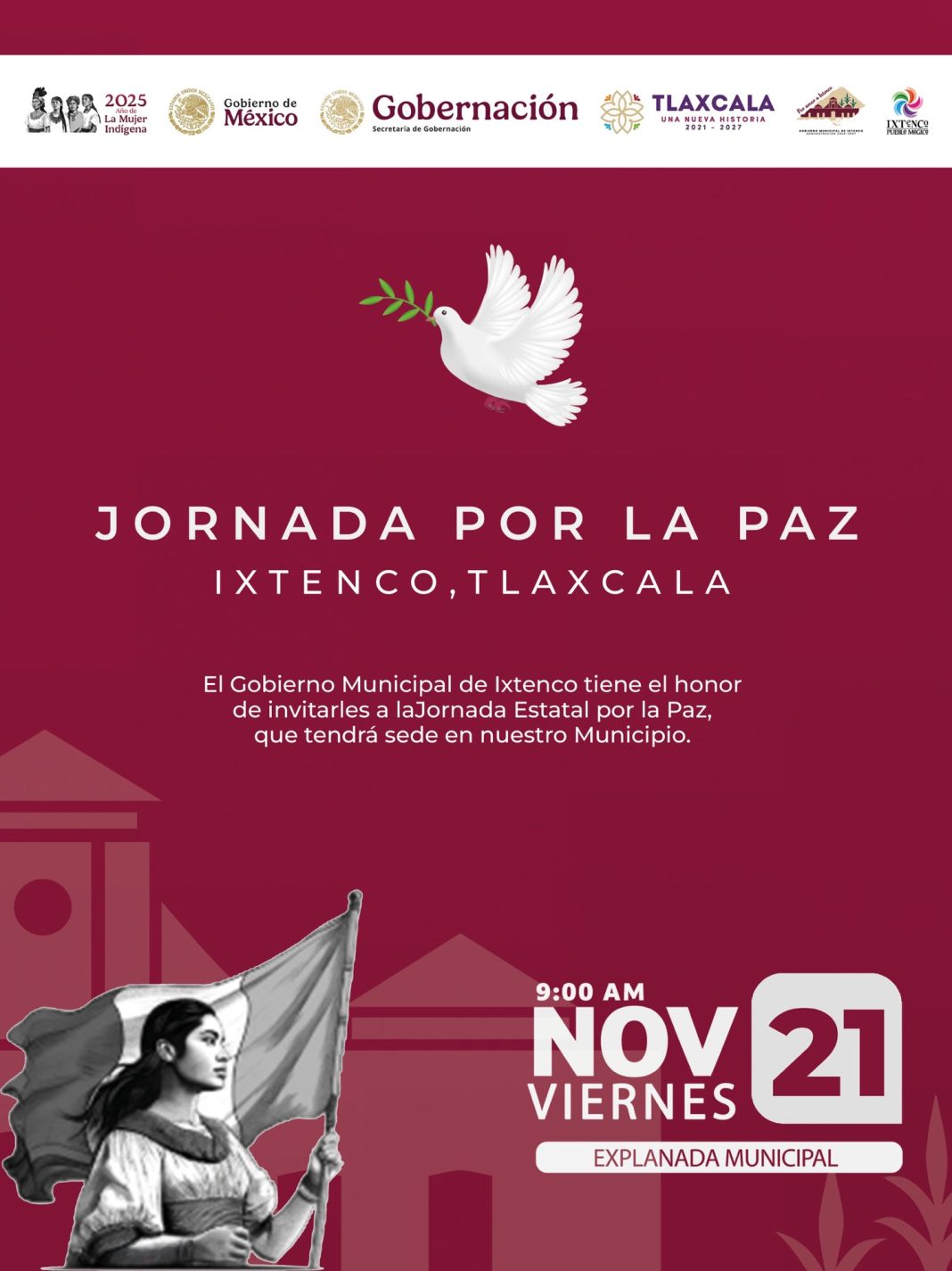 Ixtenco será sede de la Jornada de Paz con más de 18 dependencias estatales y federales