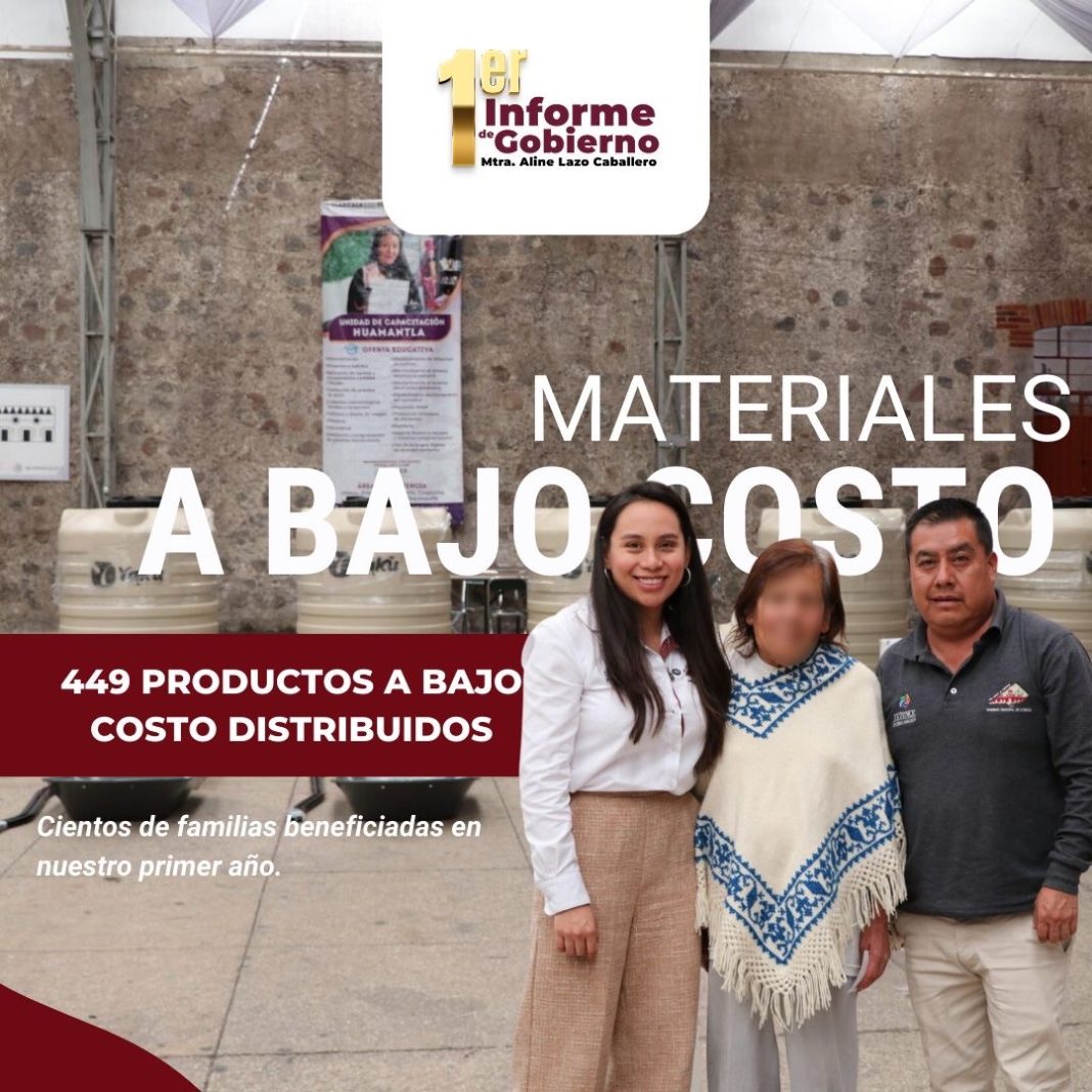 En su primer año, Aline Lazo impulsó un programa sin precedentes para apoyar la vivienda y la economía familiar en Ixtenco