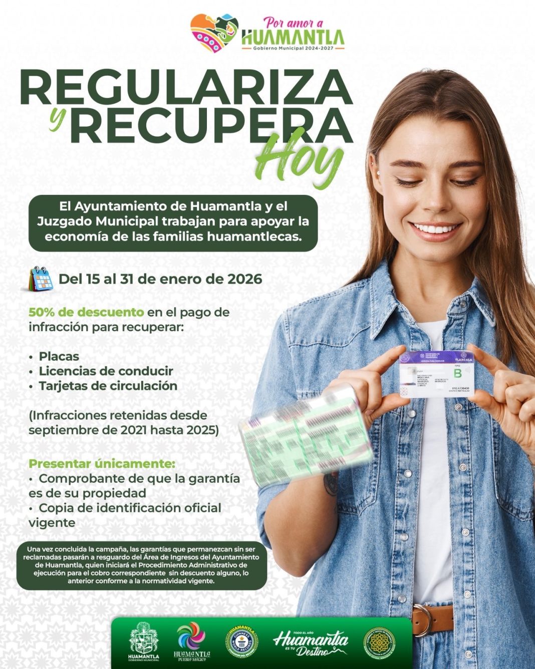 Ayuntamiento de Huamantla lanza la campaña “Regulariza y Recupera Hoy”