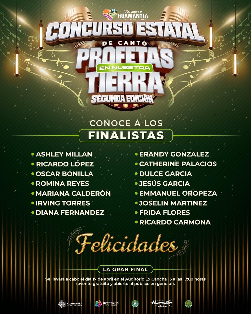 DEFINEN FINALISTAS DE “PROFETAS EN NUESTRA TIERRA” RUMBO A LA GRAN FINAL EN HUAMANTLA
