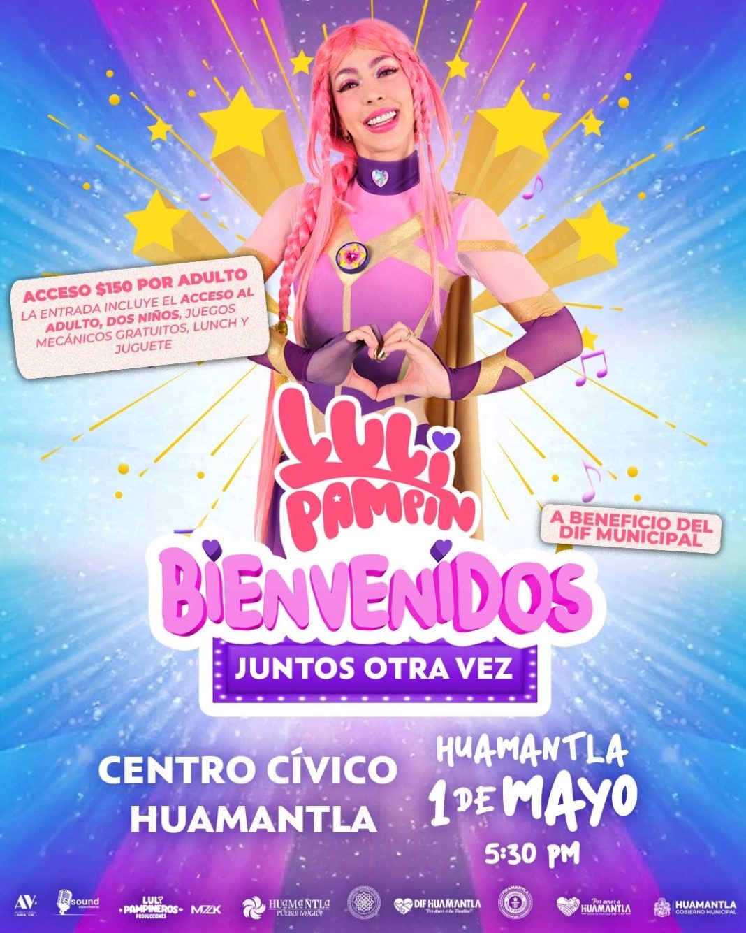 Luli Pampín llega a Huamantla para celebrar el Día del Niño con causa social