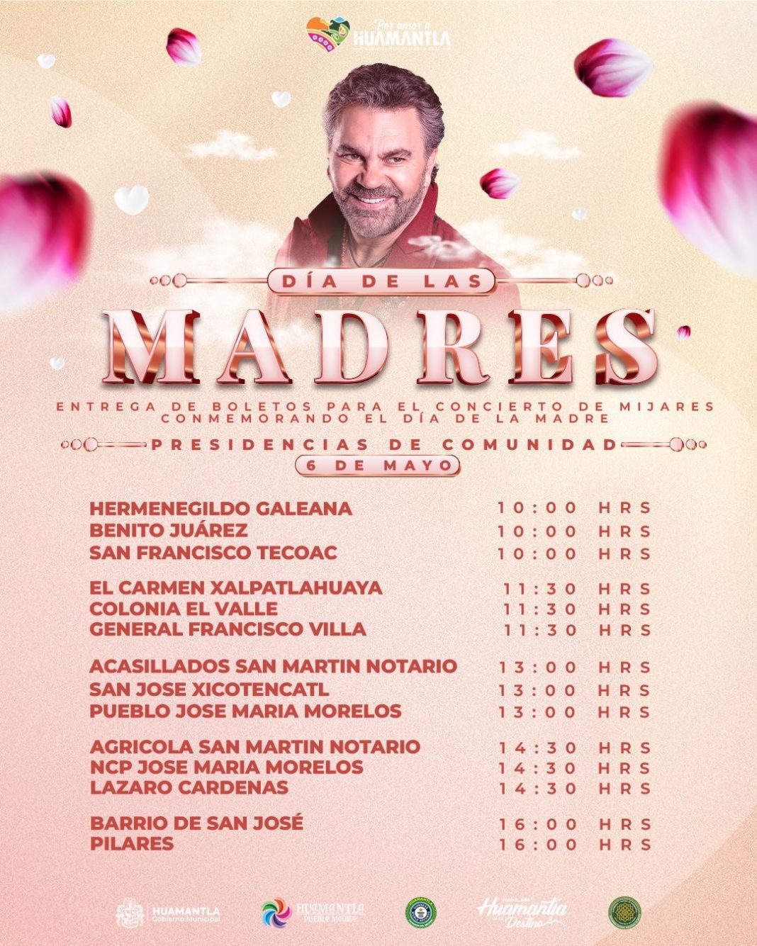 HUAMANTLA CONTINÚA CON ENTREGA DE BOLETOS PARA EL CONCIERTO DE MIJARES EN CELEBRACIÓN DEL DÍA DE LAS MADRES