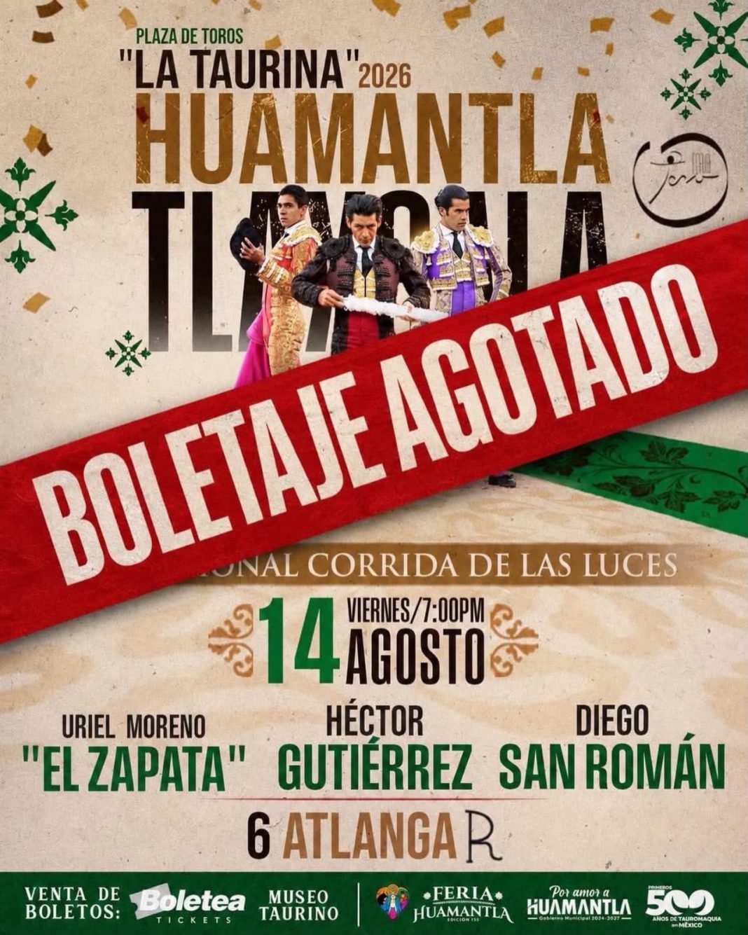 POR QUINTO AÑO CONSECUTIVO, LA TRADICIONAL CORRIDA DE LAS LUCES CUELGA EL CARTEL DE «NO HAY BOLETOS»