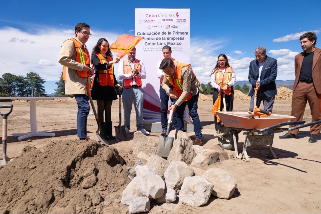 CHAVA SANTOS IMPULSA LA INVERSIÓN INDUSTRIAL EN HUAMANTLA; ARRANCA CONSTRUCCIÓN DE COLOR LINK MÉXICO
