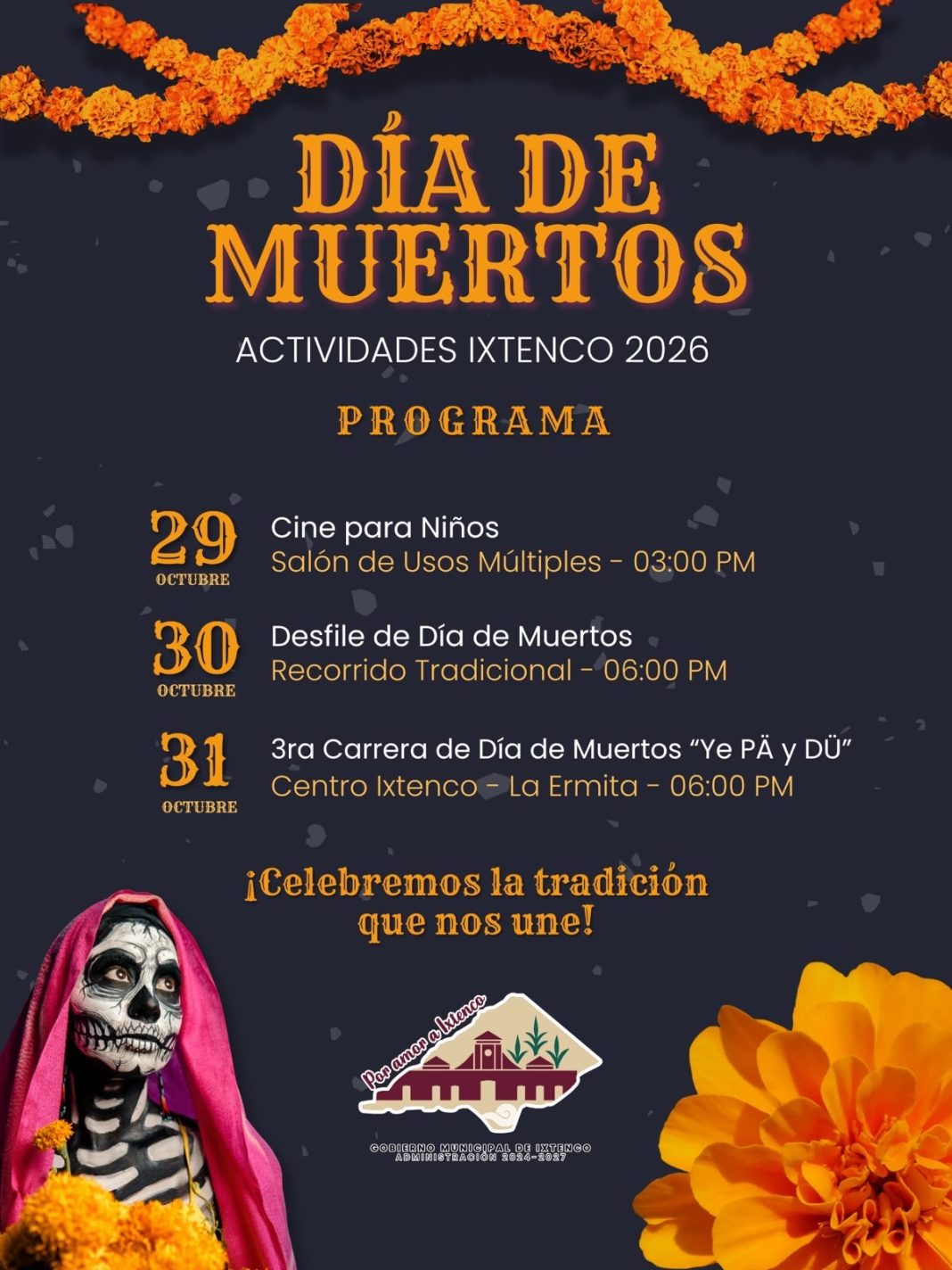 GOBIERNO DE IXTENCO PREPARA ACTIVIDADES PARA CELEBRAR EL DÍA DE MUERTOS 2026